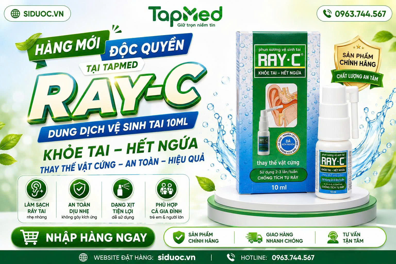 🔥 RAY-C CHÍNH THỨC TRỞ LẠI – ĐỘC QUYỀN TẠI TAPMED 🔥